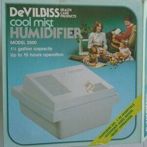 DeVilbiss Cool Mist Humidifier Model 2500 White